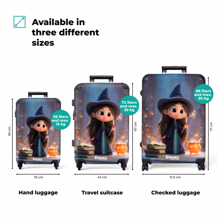 Suitcase - Witch with a magic wand — 3