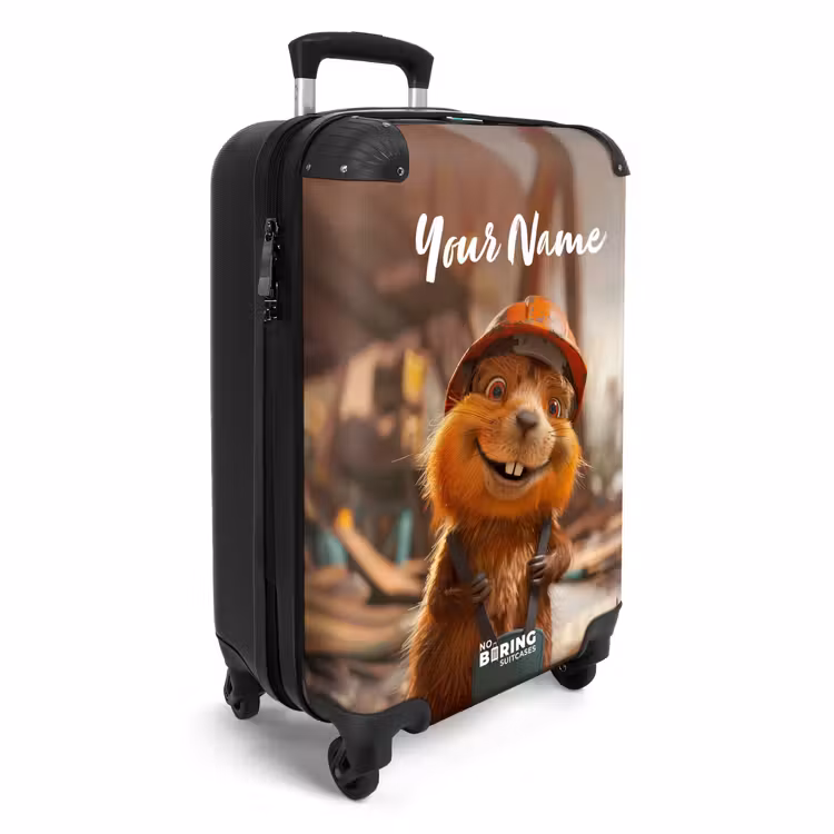 Suitcase with name - Bertus Construction Beaver — 2