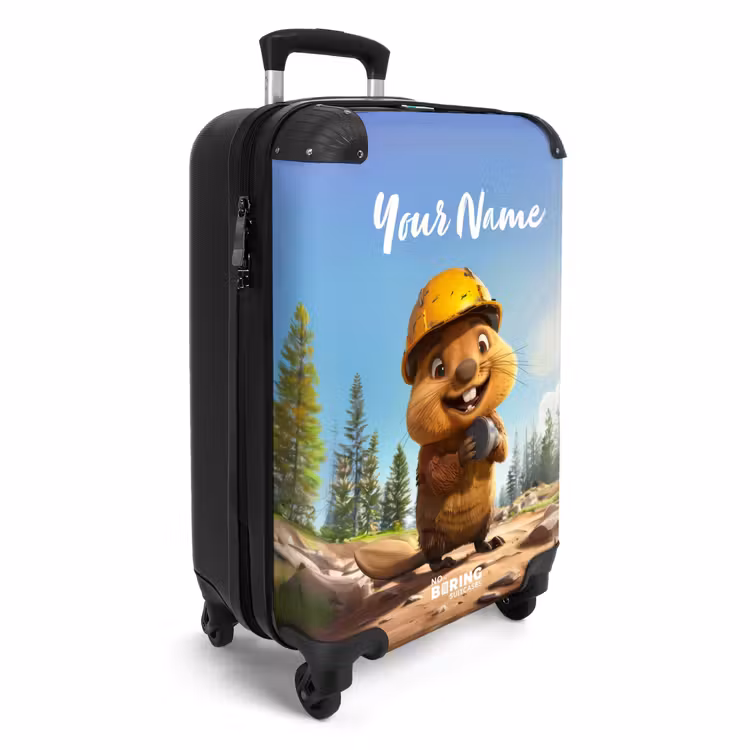 Suitcase with name - Billy Construction Helmet — 2
