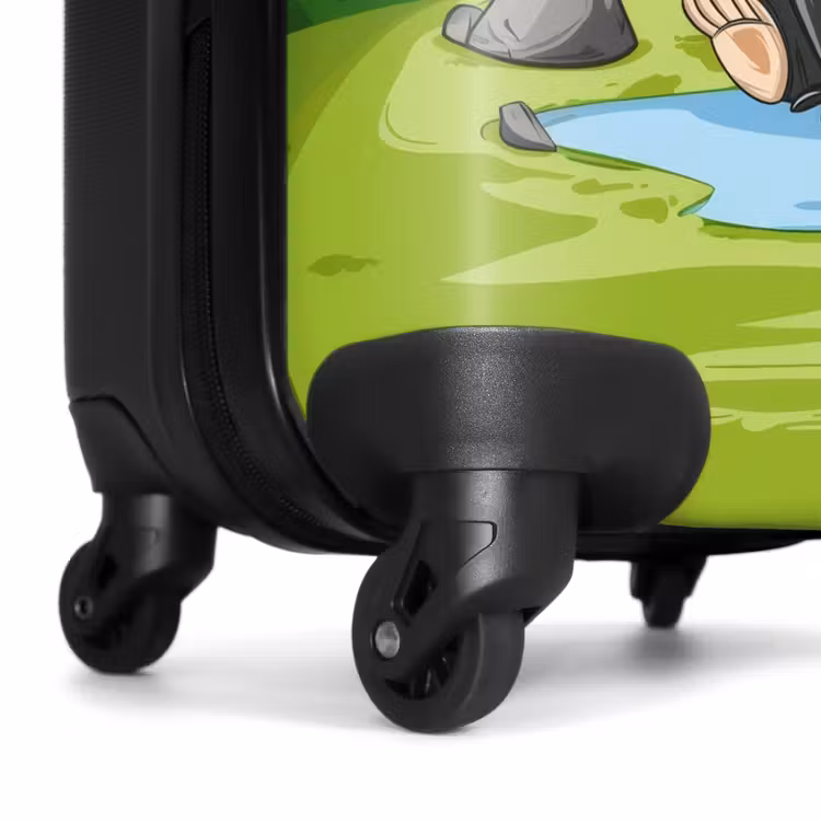 Suitcase with name - Wally work bear — 7