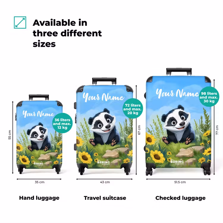 Suitcase with name - William raccoon — 3