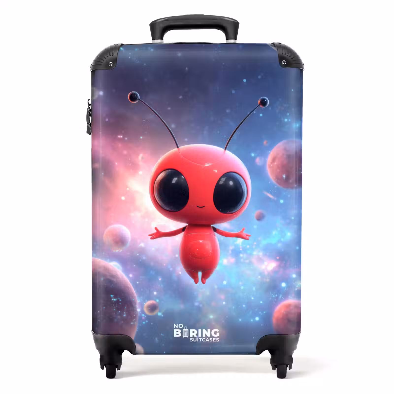 Suitcase - Pink alien among the planets — 1