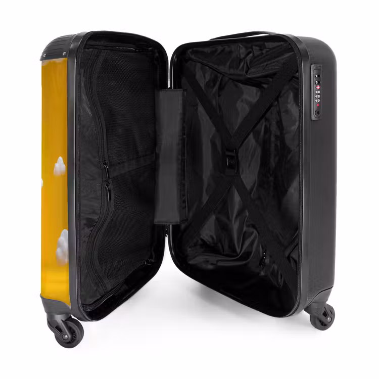 Suitcase - Candy monster on a yellow background — 5