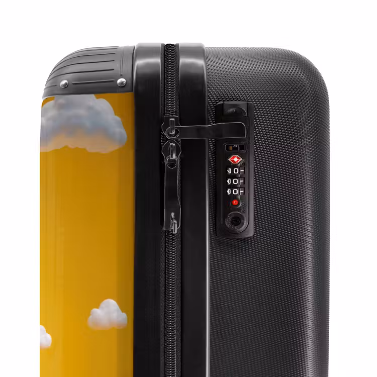 Suitcase - Candy monster on a yellow background — 6