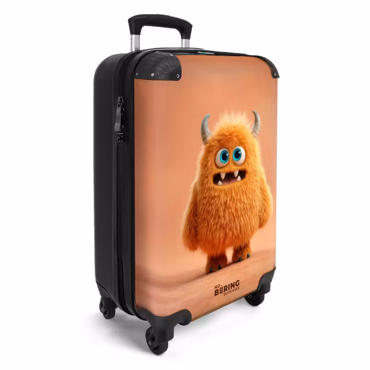 Suitcase - Orange monster on an orange background — 2