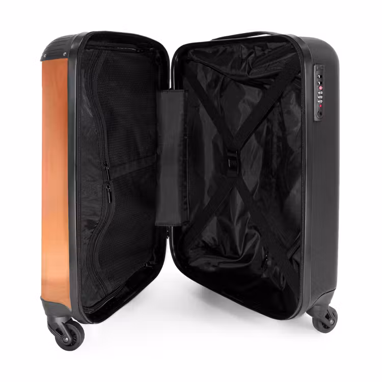 Suitcase - Orange monster on an orange background — 5