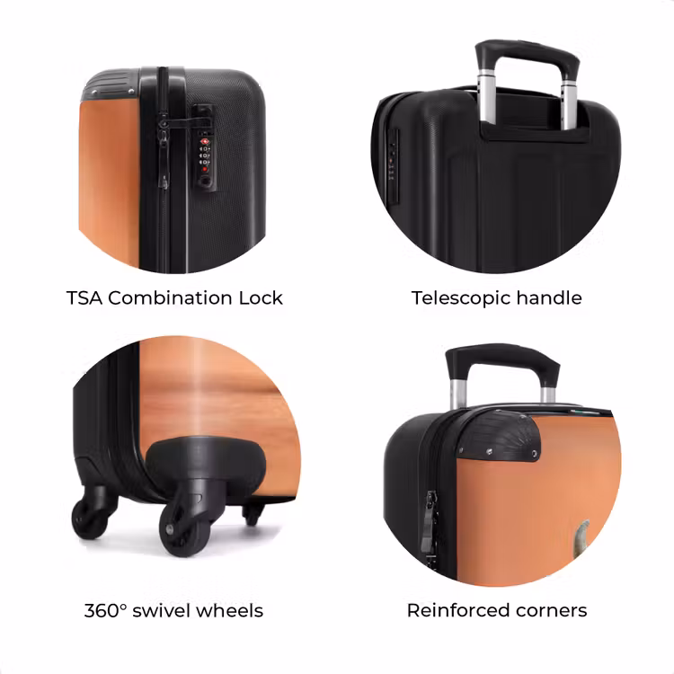 Suitcase - Orange monster on an orange background — 8
