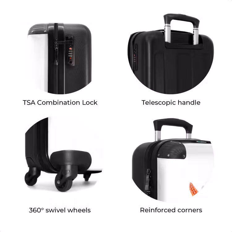 Suitcase - Orange starfish on a white background — 8