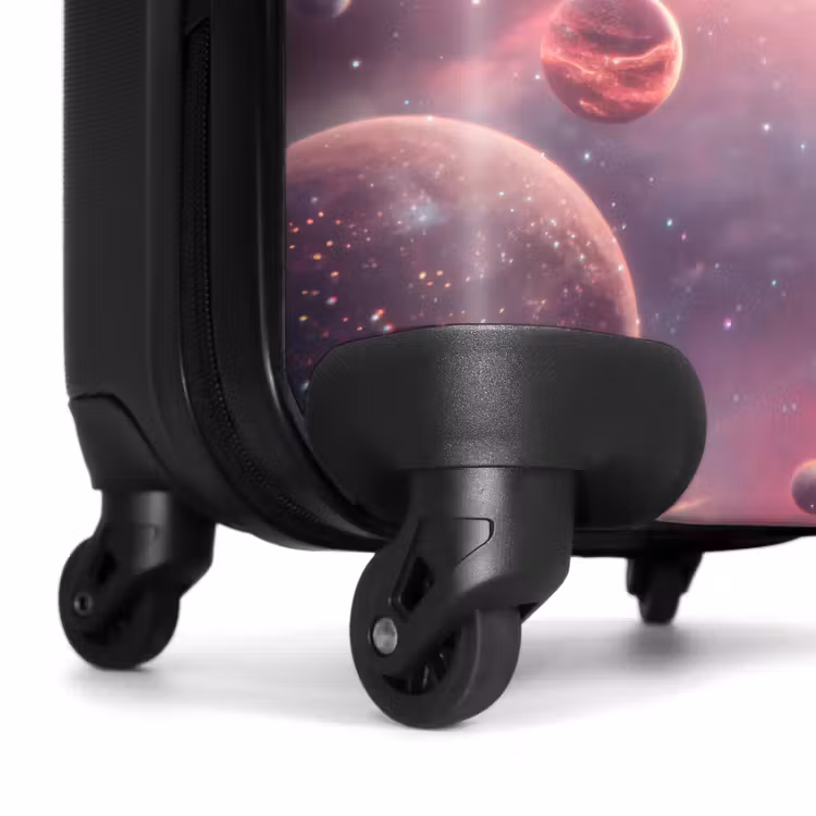 Suitcase - Pink alien in space — 7