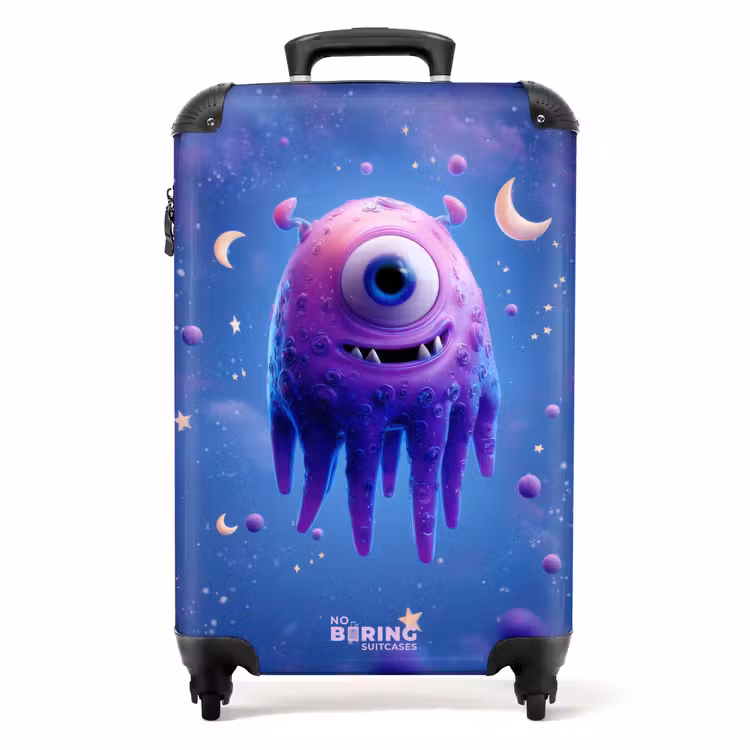 Suitcase - Purple monster in space — 1