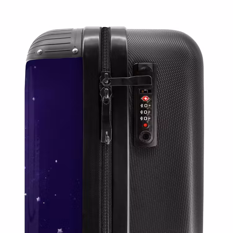 Suitcase - Purple monster in the starry sky — 6