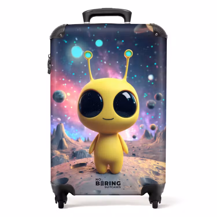 Suitcase - Yellow alien on a planet — 1