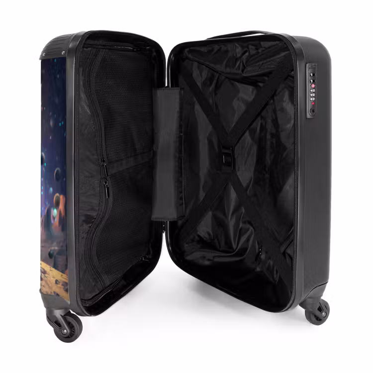 Suitcase - Yellow alien on a planet — 5