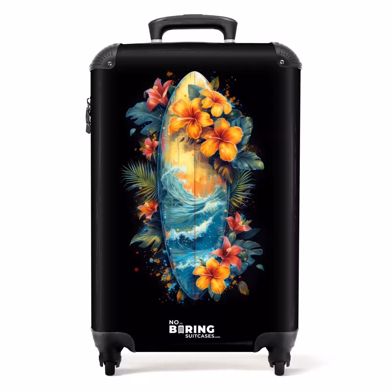 Suitcase - Surfboard surrounded by flowers — 1