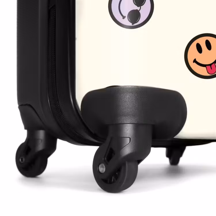 Suitcase - Different smiley faces on a beige background — 7