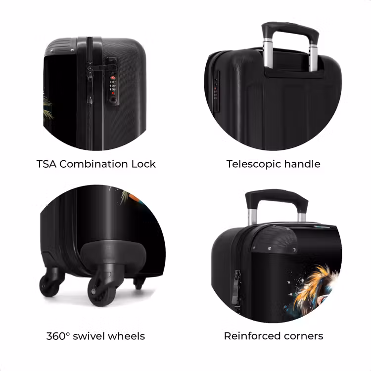 Suitcase - Dog in tropical spheres — 8