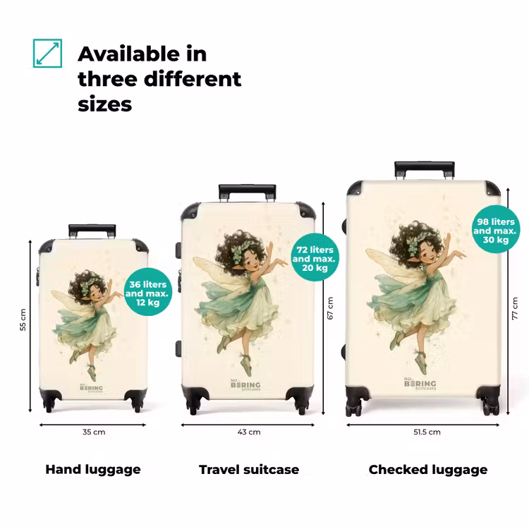 Suitcase - Elf with dark curls and a green dress — 3