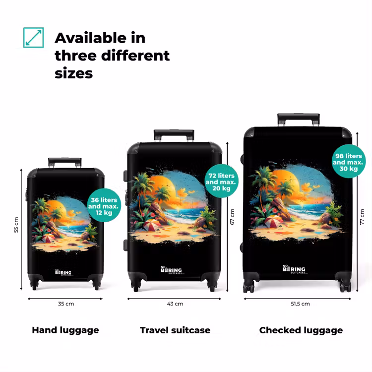 Suitcase - Exotic mural — 3