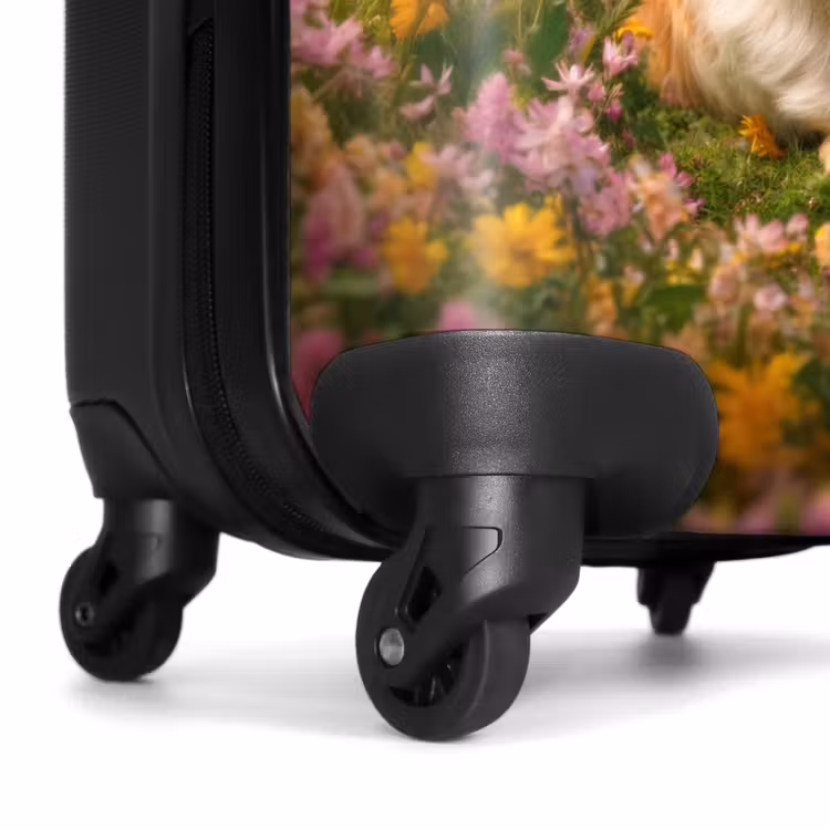 Suitcase - Hamster among flowers with sunset — 7