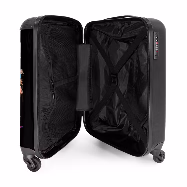Suitcase - Palm trees smeared with paint — 5