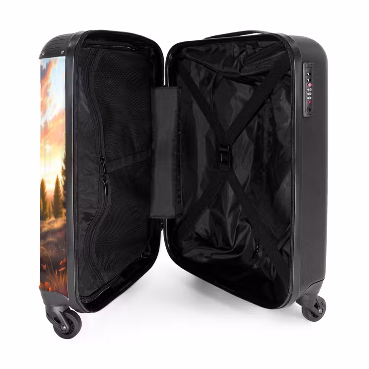 Suitcase - Galloping Unicorn in Autumn World — 4