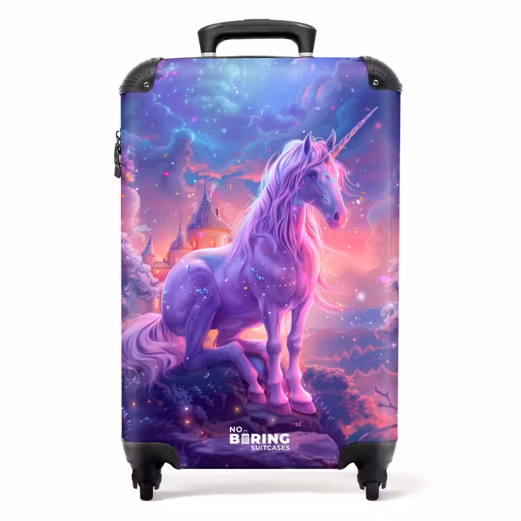 Suitcase - Purple Unicorn in Magical Environment — 1