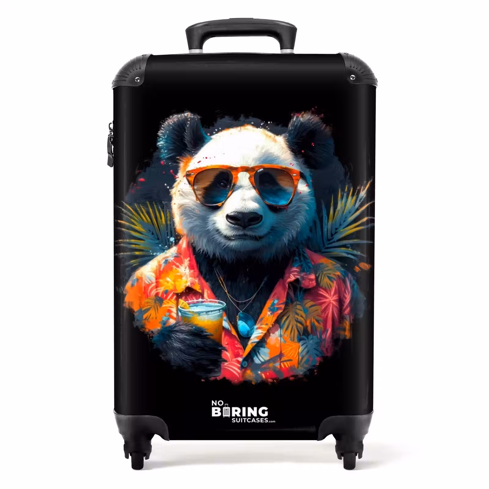 Suitcase - Panda as Tropical Street Art — 1