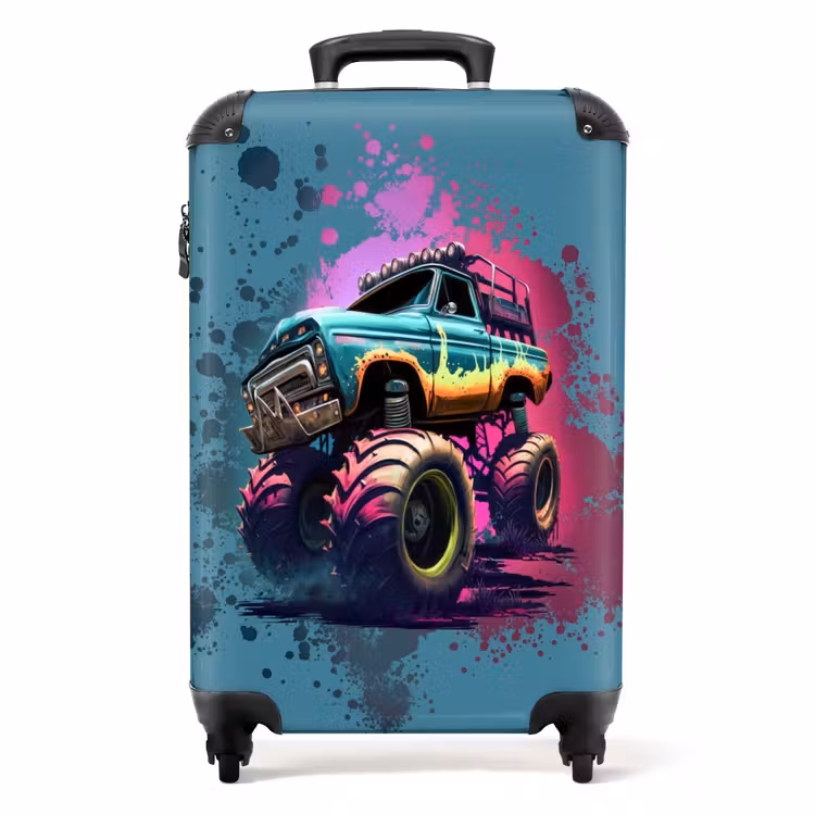 Suitcase - Monster Wheels — 1