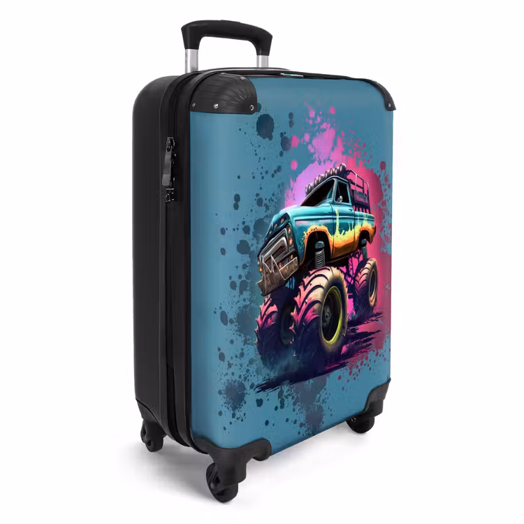 Suitcase - Monster Wheels — 2
