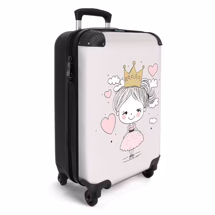 Suitcase - Little princess with hearts — 2