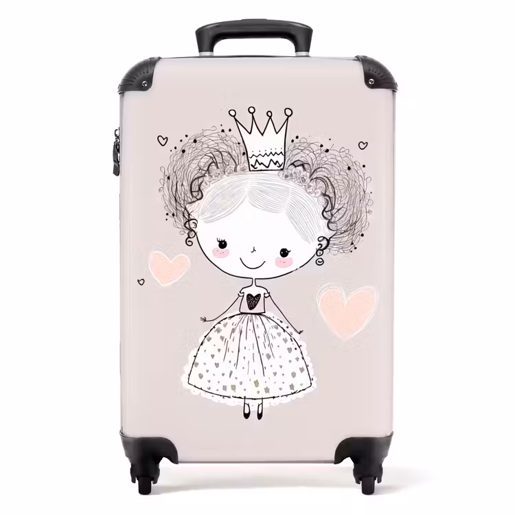 Suitcase - Princess with curls — 1