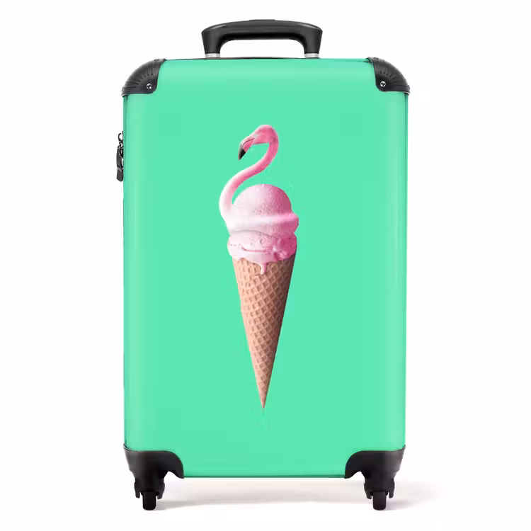 Suitcase - Flamingo cone — 1