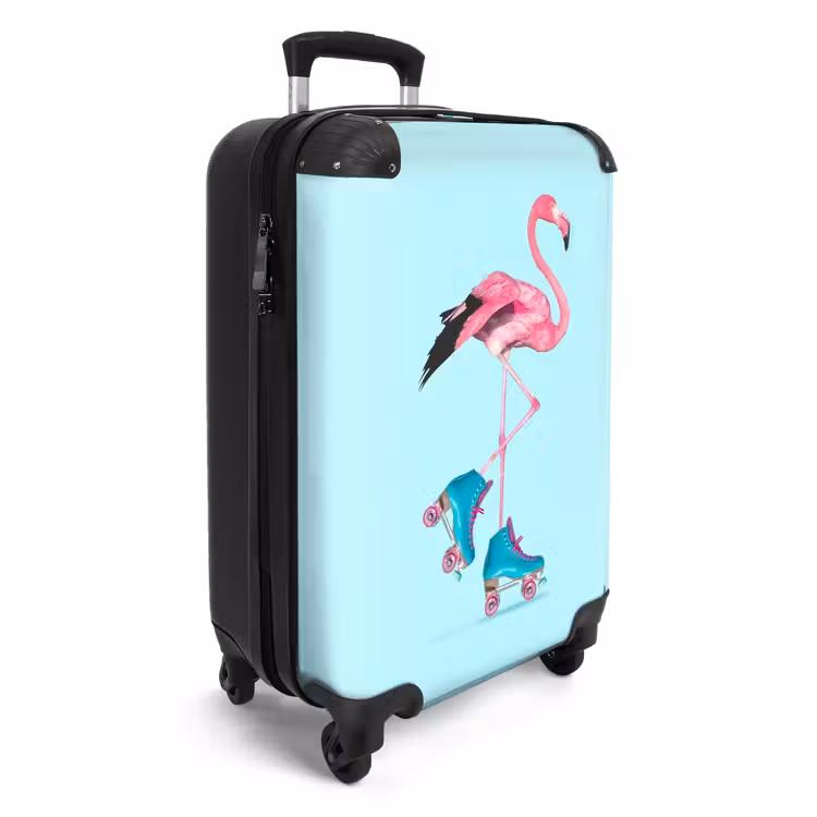 Suitcase - Flashy flamingo — 2
