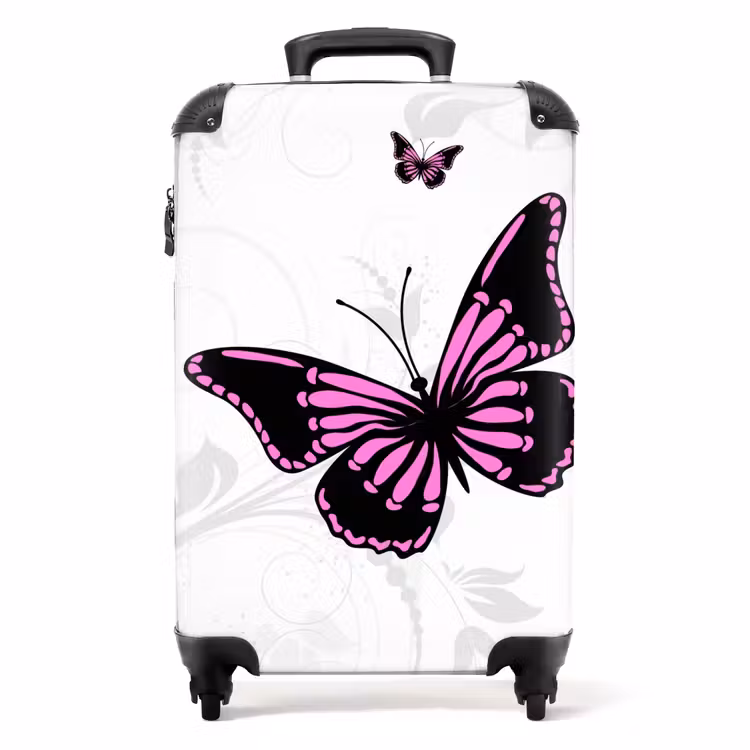 Suitcase - Magenta monarch — 1
