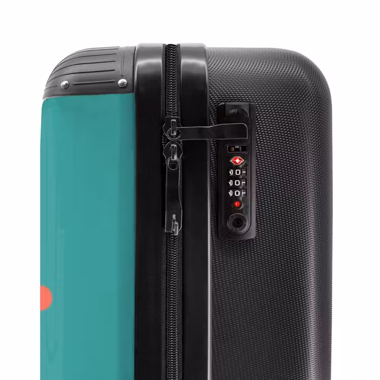 Suitcase - Pixel robot green — 5