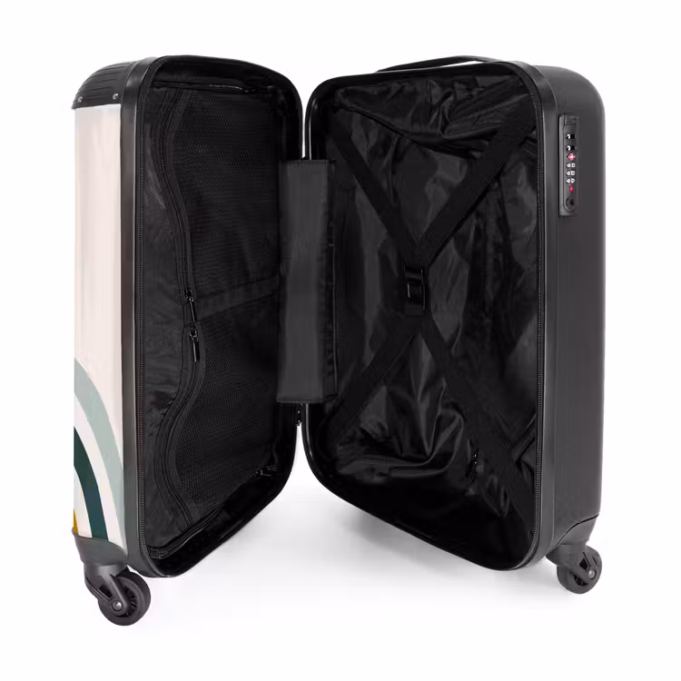 Suitcase - Raw rainbow aqua — 4