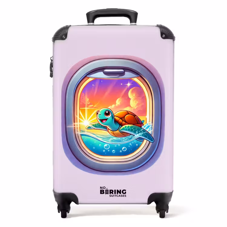 Suitcase - Sunset turtle — 1
