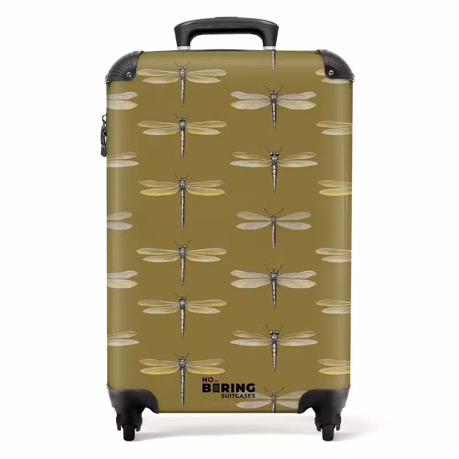 Suitcase - Dragonflies - Pattern - Green — 1