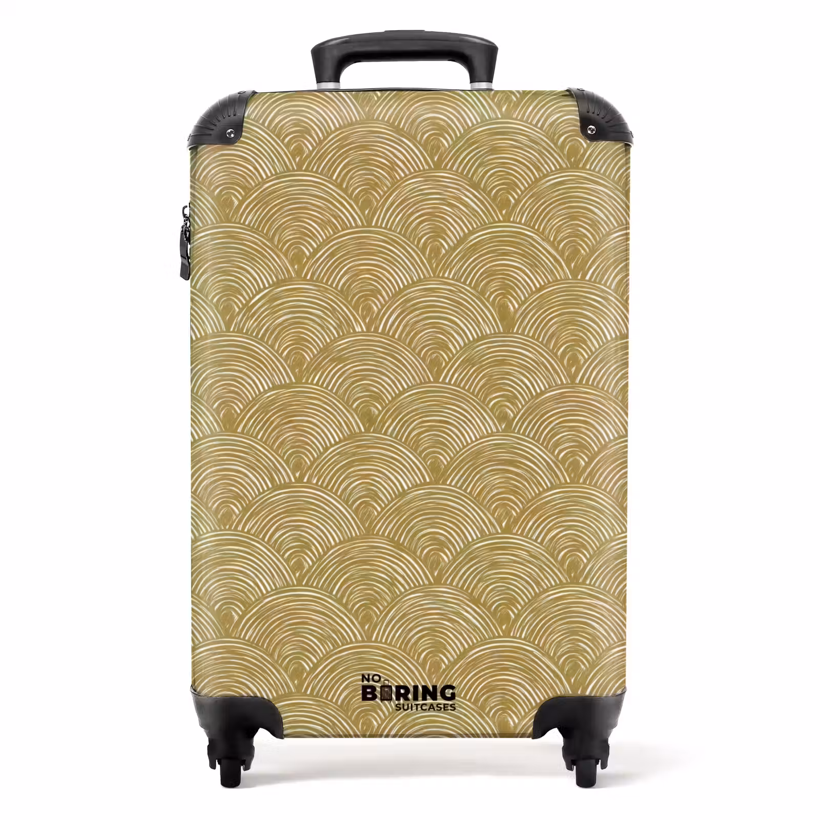 Suitcase - Fan - Geometric - Green — 1