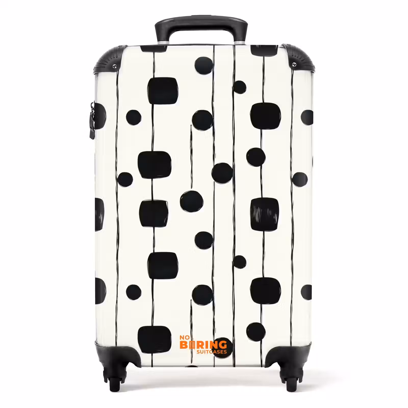 Suitcase - Graphic - Modern - Black — 1
