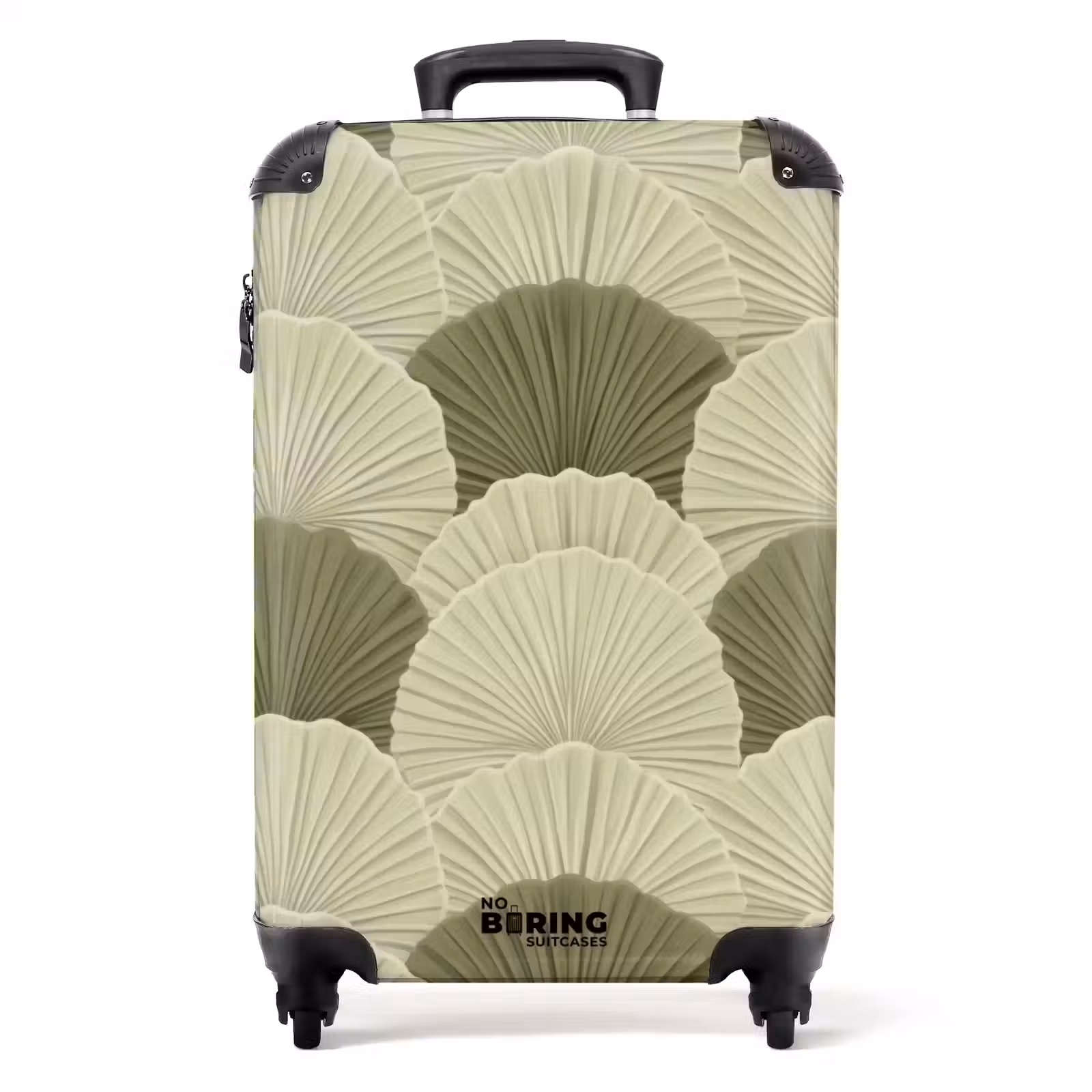 Suitcase - Leaves - Structure - Green — 1