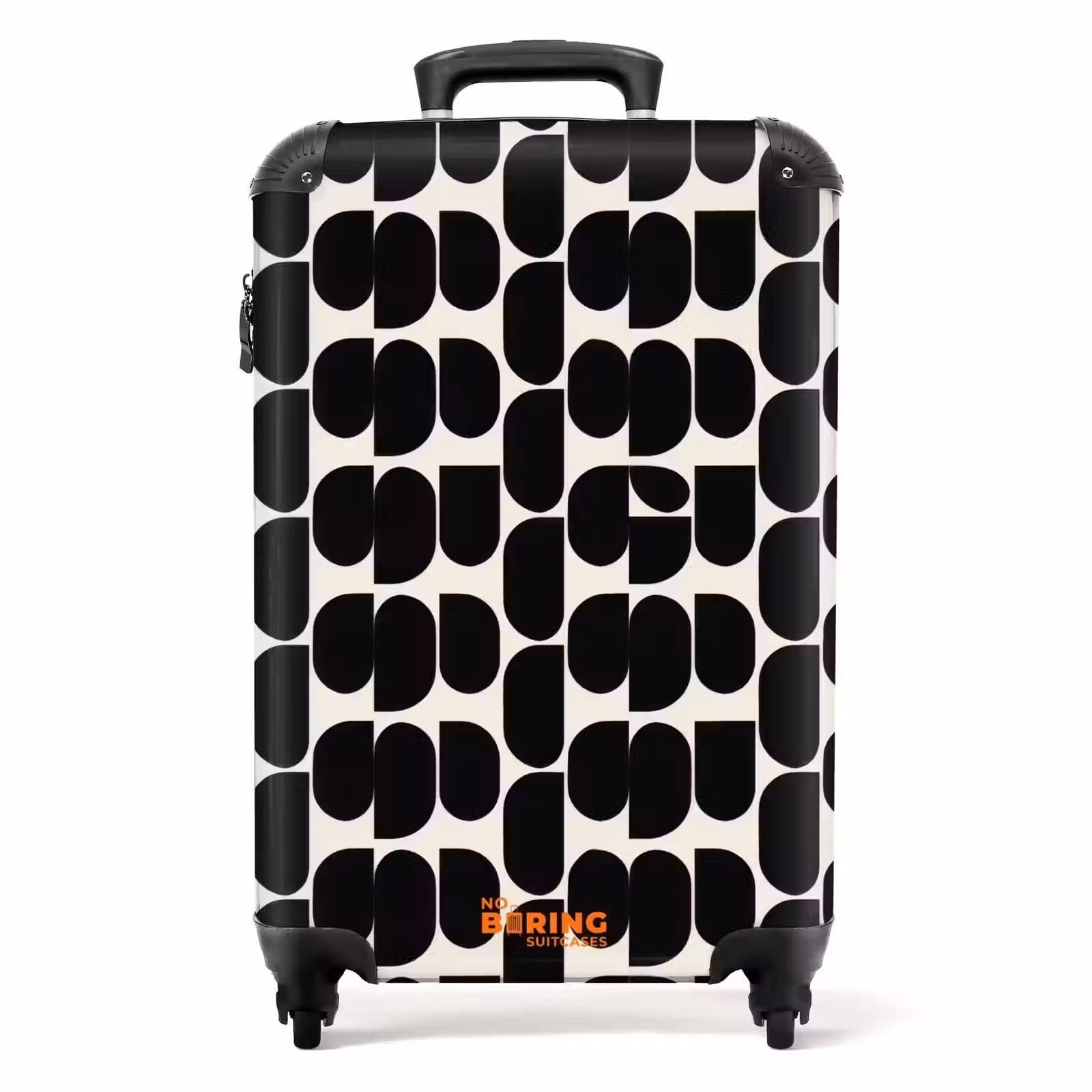 Suitcase - Modern - Patterned - Black — 1