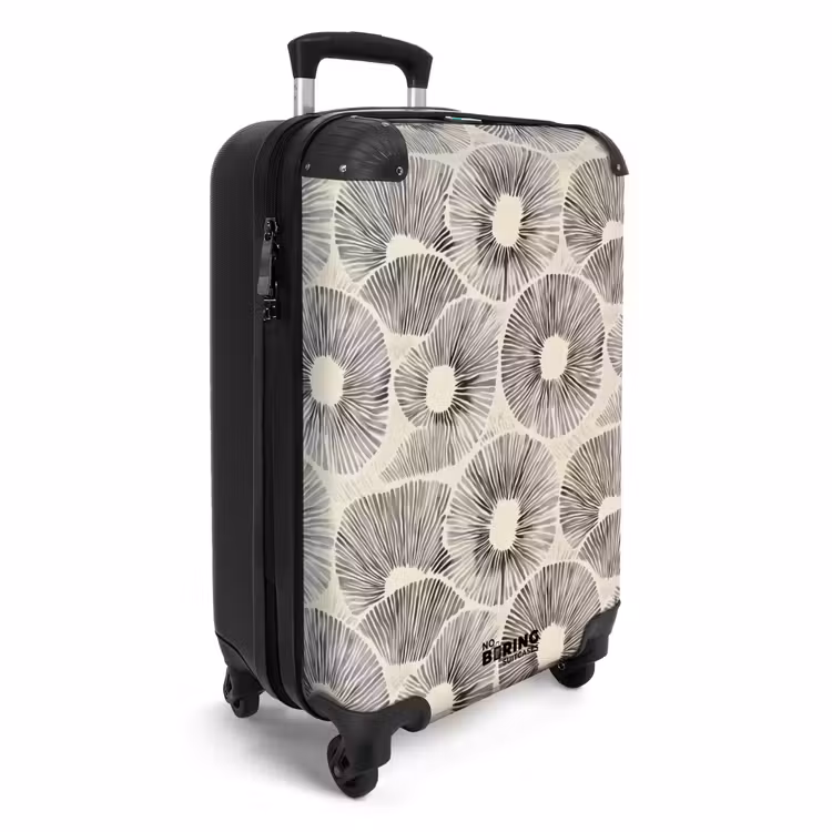 Suitcase - Circles - Pattern - Black — 2