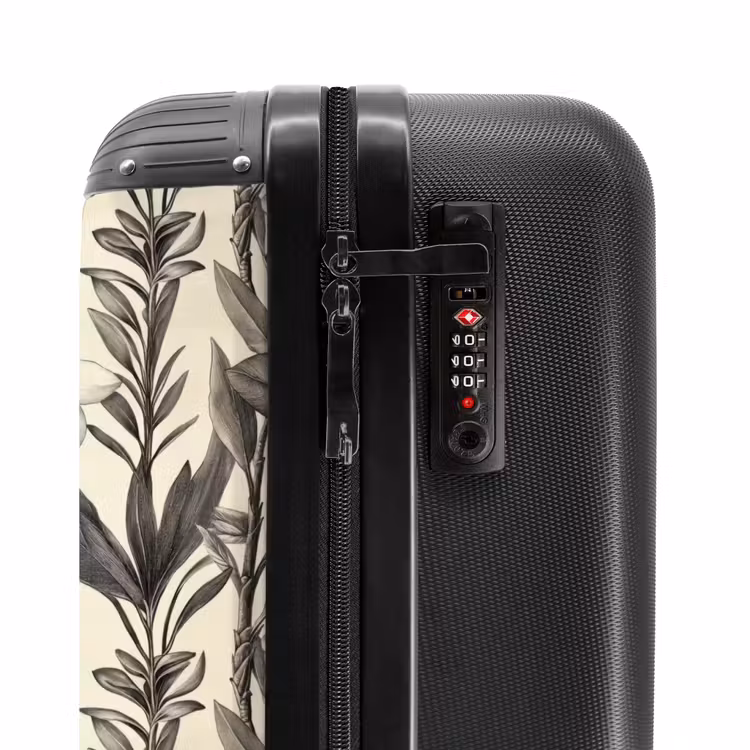 Suitcase - Classic - Botanical - Black - Beige — 6