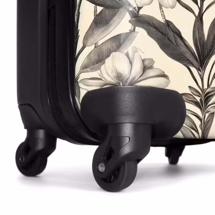Suitcase - Classic - Botanical - Black - Beige — 7