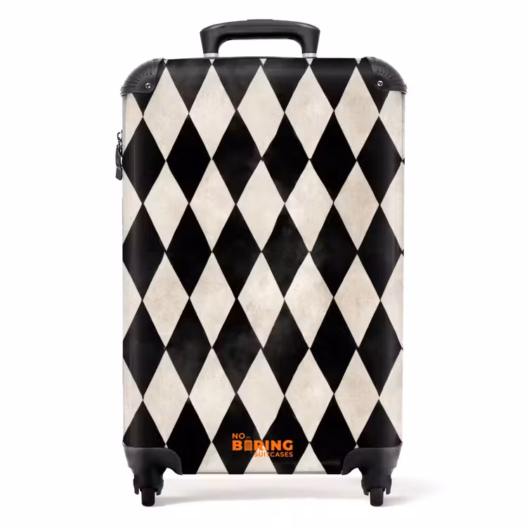 Suitcase - Classic - Pattern - Black — 1