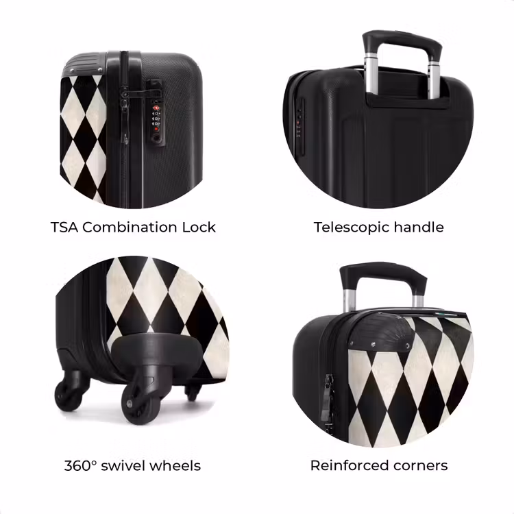 Suitcase - Classic - Pattern - Black — 8