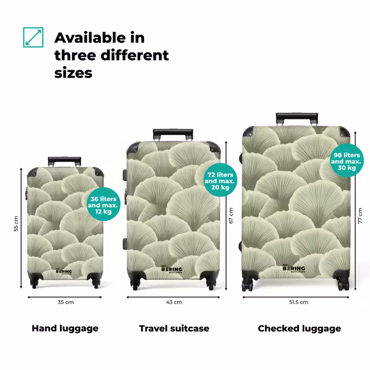 Suitcase - Fan - Leaf - Green — 3