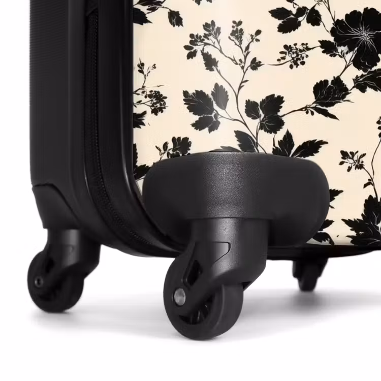 Suitcase - Flowers - Pattern - Black — 7