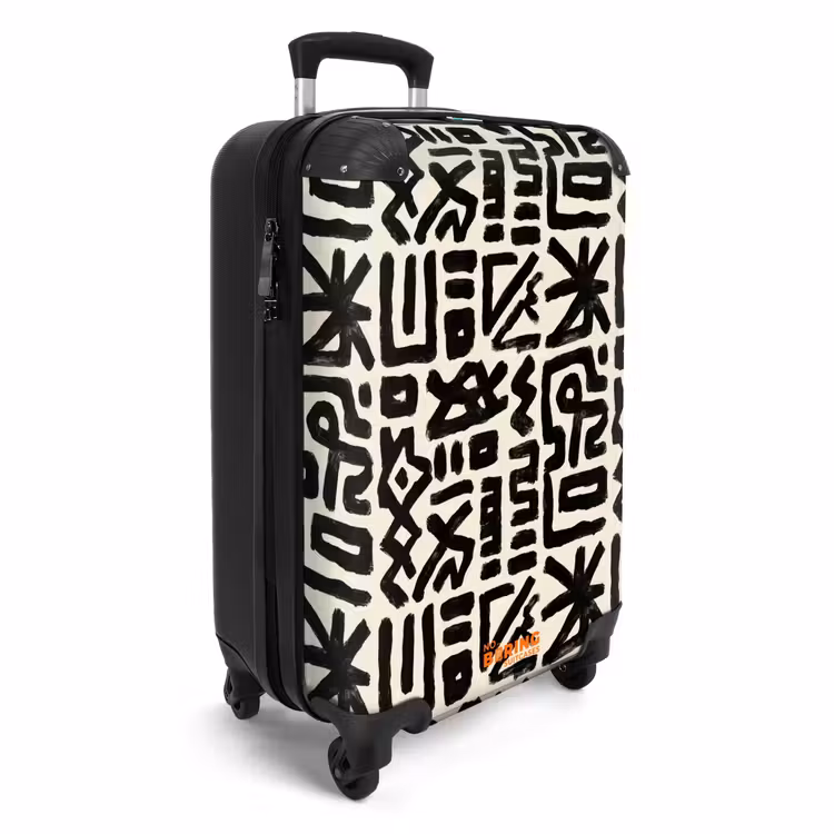 Suitcase - Geometric - Figures - Black — 2